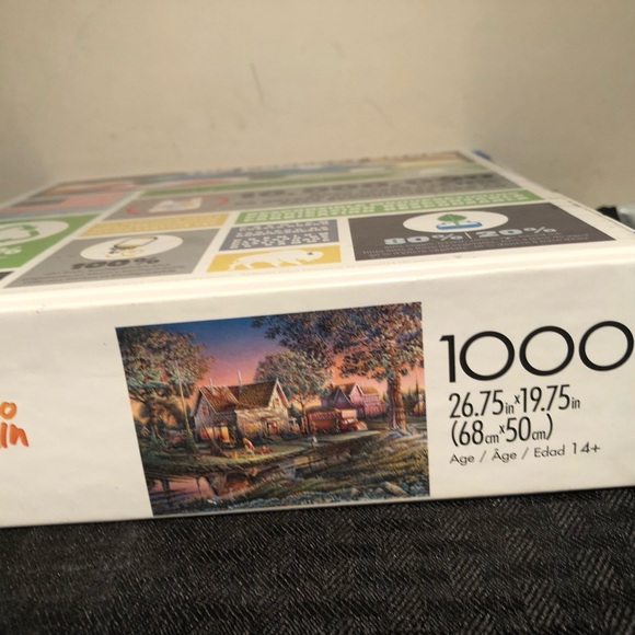 Buffalo Terry Redlin Puzzle - Serene Evening Scene - Picture 5 of 5